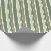 Olivgrüne Streifen Geschenkpapier (Ecke)