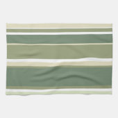 Olivgrüne Streifen Geschirrtuch (Horizontal)
