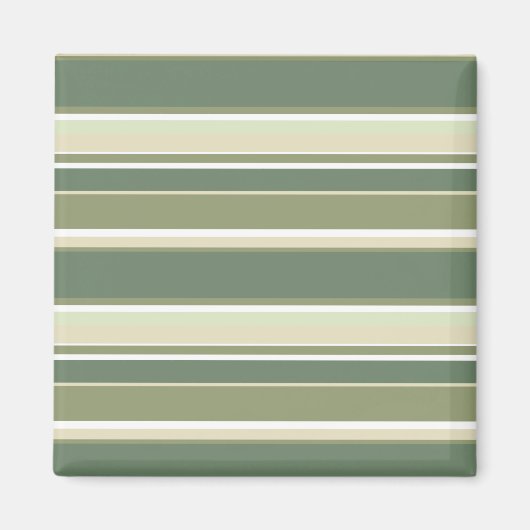 Olivgrüne Streifen Magnet (Vorne)