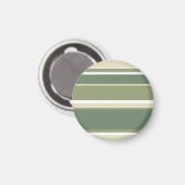 Olivgrüne Streifen Magnet (Vorderseite/Rückseite)