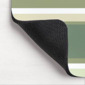Olivgrüne Streifen Mousepad (Ecke)