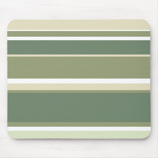 Olivgrüne Streifen Mousepad (Vorne)