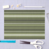 Olivgrüne Streifen Seidenpapier (Handwerk)