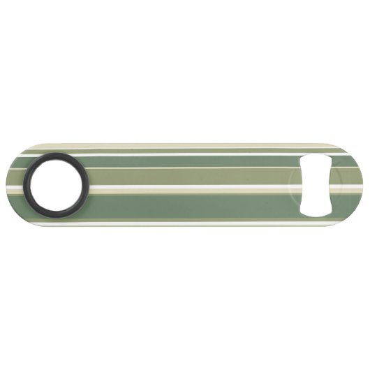 Olivgrüne Streifen Speed Flaschenöffner (Vorderseite (Horizontal))