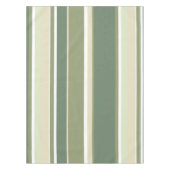 Olivgrüne Streifen Tischdecke (Vorderseite)