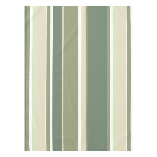 Olivgrüne Streifen Tischdecke (Vorderseite)
