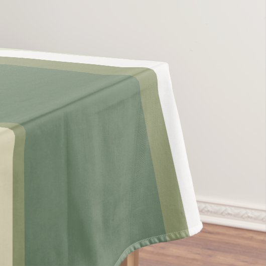 Olivgrüne Streifen Tischdecke (Beispiel)