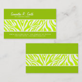 Olivgrüne und Limone grüne Visitenkarte (Vorne/Hinten)