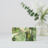 Olivgrüne Visitenkarte (Stehend Vorderseite)