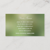 Olivgrüne Visitenkarte (Rückseite)