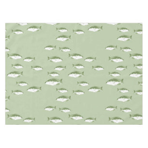 Olivgrüner Fisch Tischdecke
