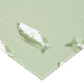 Olivgrüner Fisch Tischdecke (Schrägansicht)