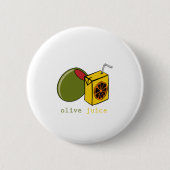 Olivgrüner Saft Button (Vorderseite)