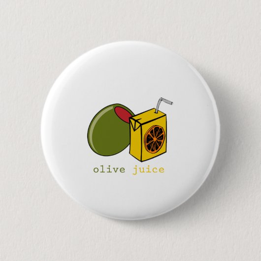 Olivgrüner Saft Button (Vorderseite)