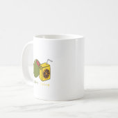 Olivgrüner Saft Kaffeetasse (Vorderseite Links)