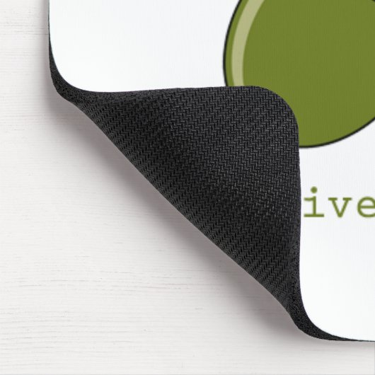 Olivgrüner Saft Mousepad (Ecke)