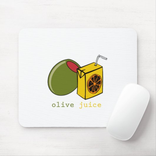 Olivgrüner Saft Mousepad (Mit Mouse)