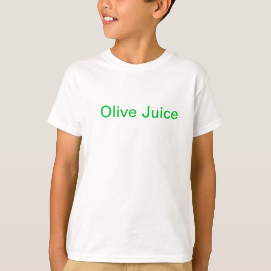 Olivgrüner Saft-T - Shirt (Vorderseite)