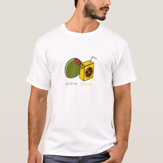 Olivgrüner Saft T-Shirt (Vorderseite)