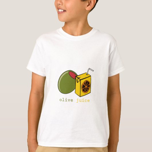 Olivgrüner Saft T-Shirt (Vorderseite)