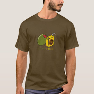 Olivgrüner Saft T-Shirt