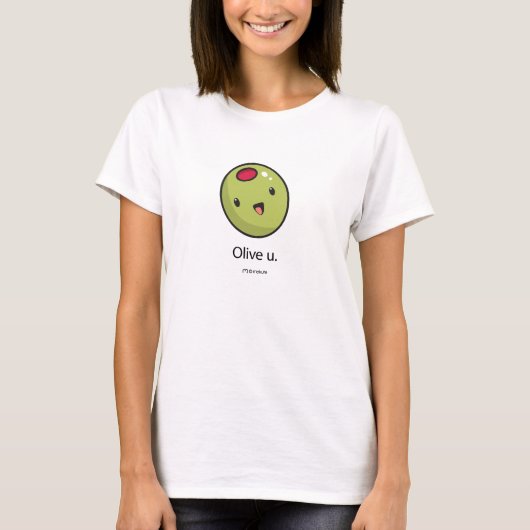 Olivgrüner T - Shirt (Vorderseite)