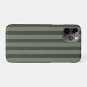 Olivgrüner Tick gestreift modern Case-Mate iPhone Hülle (Rückseite (Horizontal))