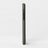 Olivgrüner Tick gestreift modern Case-Mate iPhone Hülle (Hinten/Links)