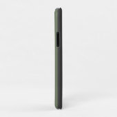Olivgrüner Tick gestreift modern Case-Mate iPhone Hülle (Hinten/Rechts)