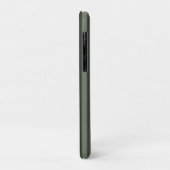 Olivgrüner Tick gestreift modern Case-Mate iPhone Hülle (Hinten/Links)