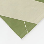 Olivgrünes Argyle-Diamantmuster Fleecedecke (Ecke)