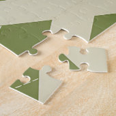 Olivgrünes Argyle-Diamantmuster Puzzle (Seite)