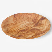 Olivgrünes hölzernes Korn-WegwerfpapierTeller Pappteller (Schrägansicht)