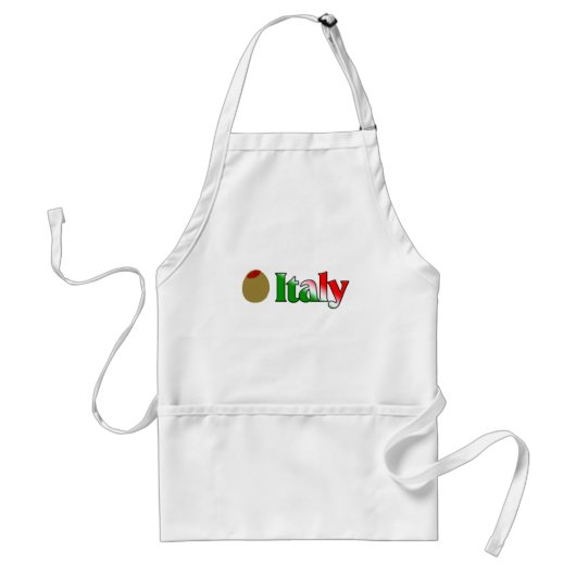 Olivgrünes (i-Liebe) Italien Schürze (Vorne)