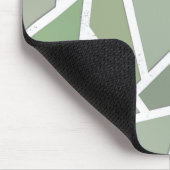 Olivgrünes Mosaikmuster Mousepad (Ecke)
