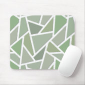Olivgrünes Mosaikmuster Mousepad (Mit Mouse)