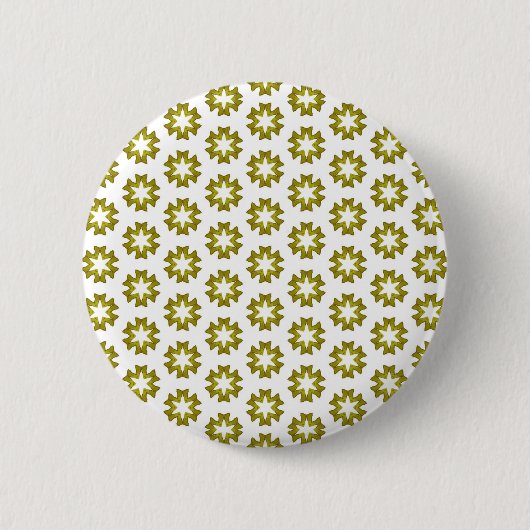 Olivgrünes Muster Button (Vorderseite)
