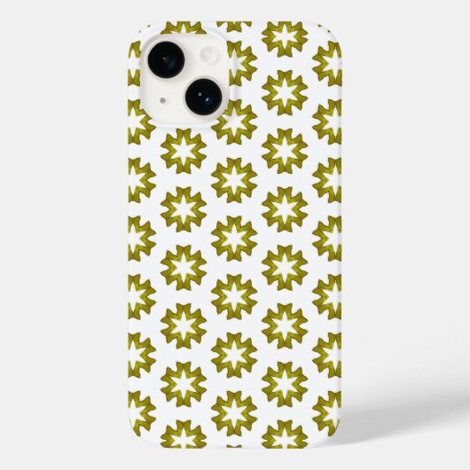 Olivgrünes Muster Case-Mate iPhone Hülle (Rückseite)