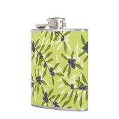 Olivgrünes Muster Flachmann (Links)