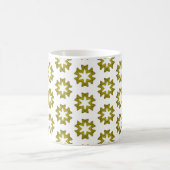 Olivgrünes Muster Kaffeetasse (Mittel)