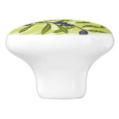 Olivgrünes Muster Keramikknauf (Seitenansicht)