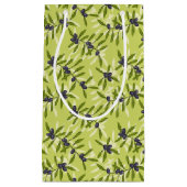 Olivgrünes Muster Kleine Geschenktüte (Vorderseite)