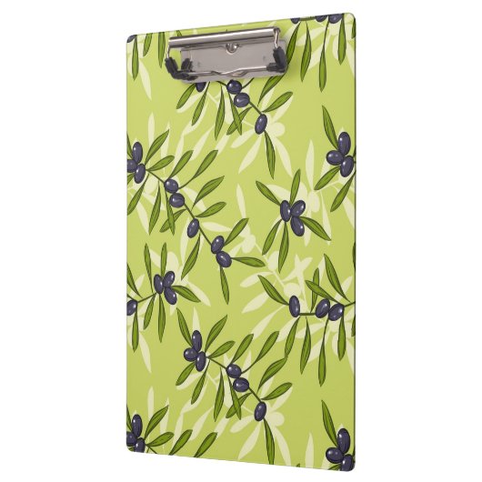 Olivgrünes Muster Klemmbrett (Links)