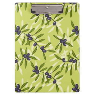 Olivgrünes Muster Klemmbrett