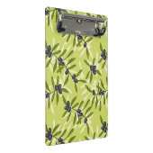 Olivgrünes Muster Mini Klemmbrett (Schrägansicht)