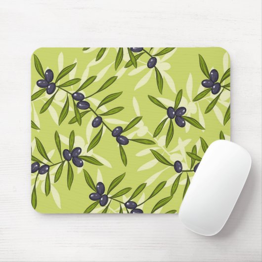 Olivgrünes Muster Mousepad (Mit Mouse)
