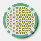 Olivgrünes Muster Pokerchips (Rückseite)