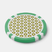 Olivgrünes Muster Pokerchips (Einzeln)