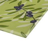 Olivgrünes Muster Schneidebrett (Ecke)