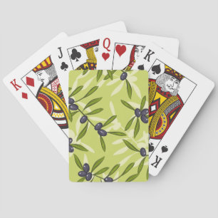 Olivgrünes Muster Spielkarten